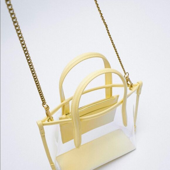 Zara Transparent Small Tote - Picture 2 of 9